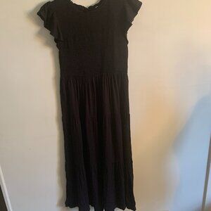 Holipick Size M Black Maxi Dress (US 8-10)